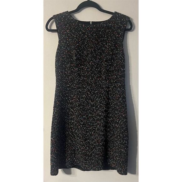 Diane Von Furstenberg DVF Carrie Boucle Tweed Dot Dress Size 10 Multicolor Short - Picture 4 of 10